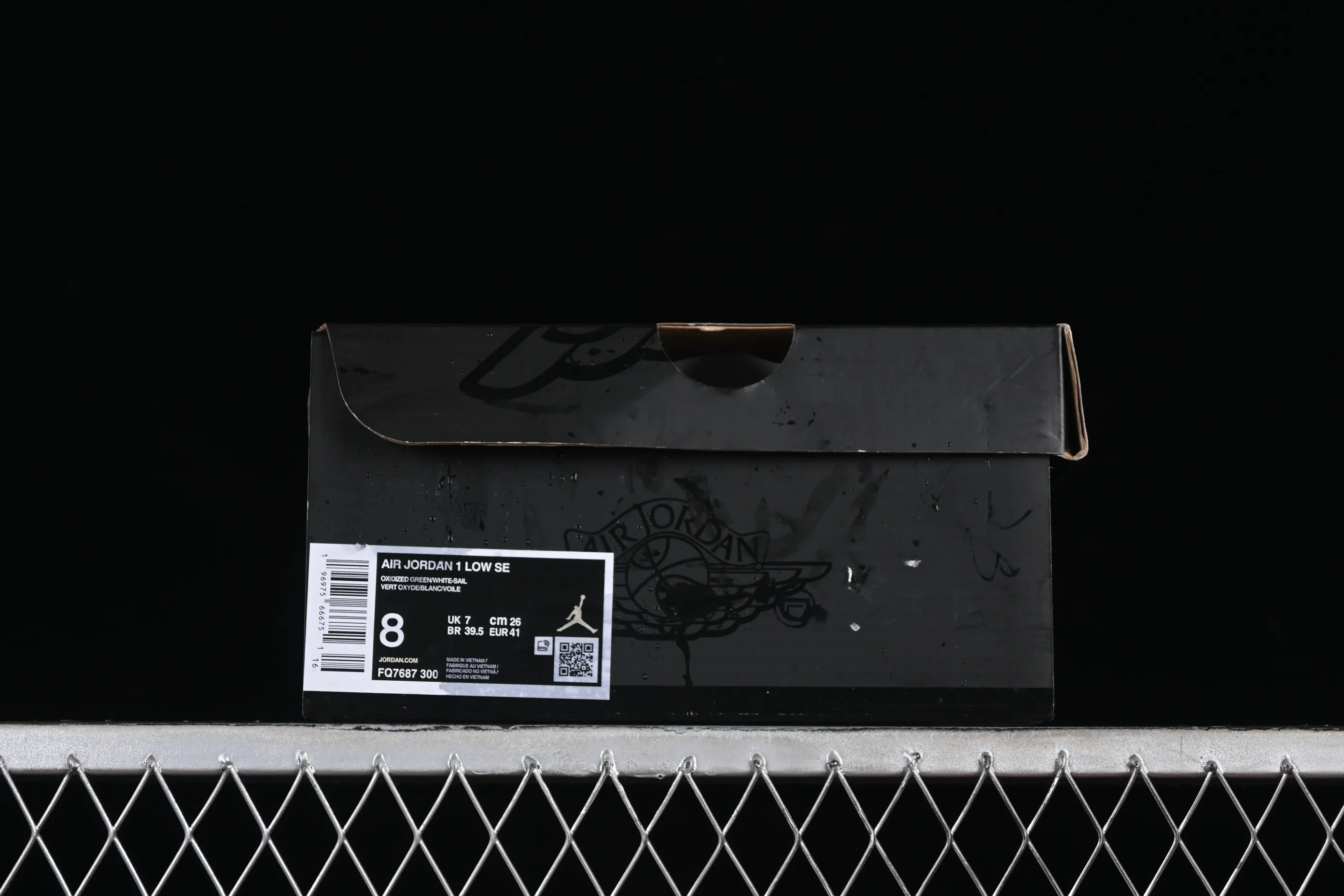 All categories Air Jordan Jordan series basketball shoes Air Jordan 1 Low Z version Air Jordan 1 Low AJ1 Joe 1 white and green low-top cultural casual sneakers FQ7687-300